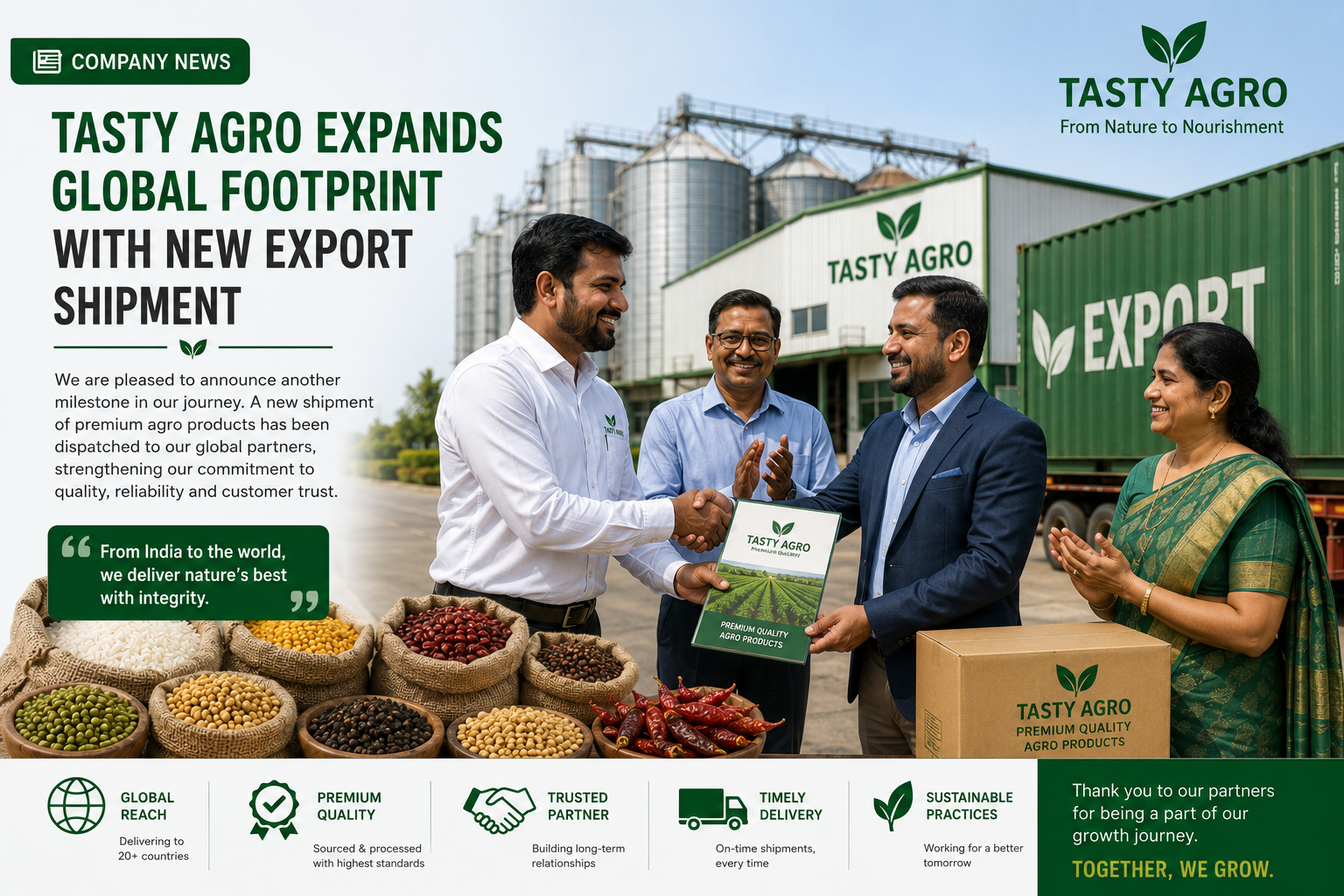 Agricultural quality and processing